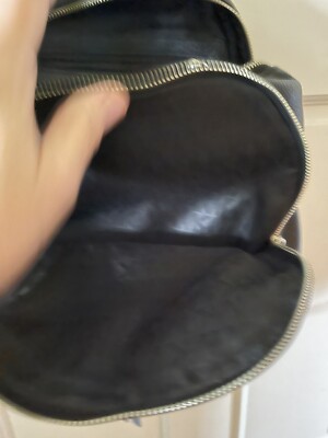 EUC Michael Kors Rhea Mini Black Leather Backpack Rhea Extra-Small Pebbled Leather Backpack in BLACK - Sale  main image 4