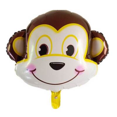 Cheeky Monkey Head Foil Balloon