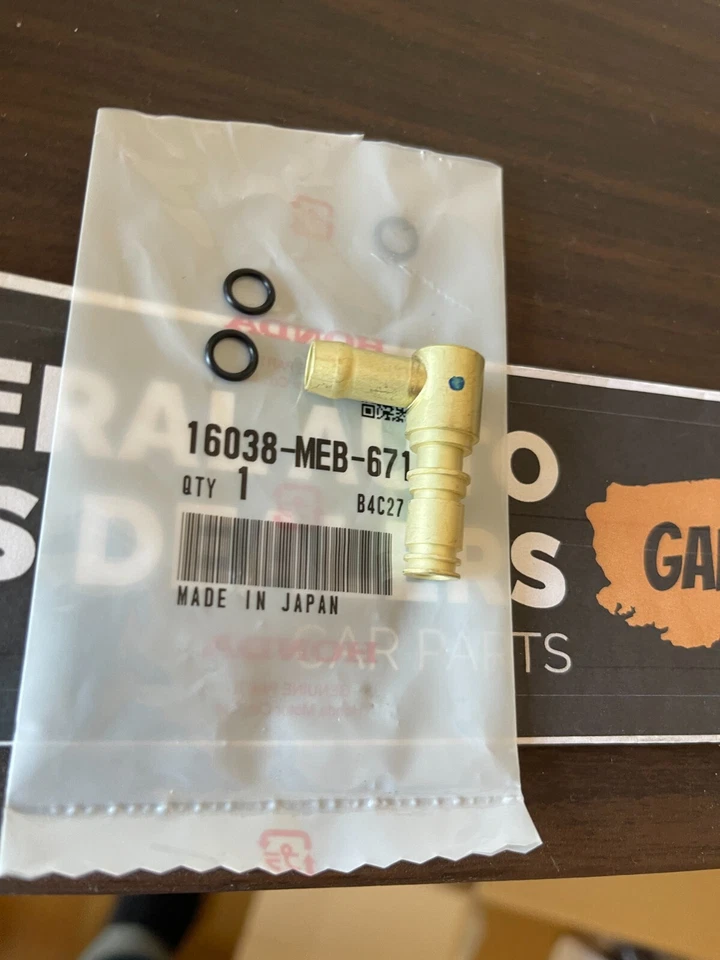 Genuine Honda OEM Carburetor Carb Fuel Inlet Joint 16038-MEB-671 Foto 4 de 4