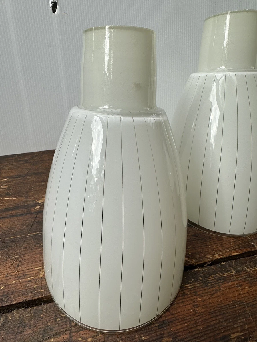 5 CLASSIC 1960 S Vintage LIGHT Lamp SHADES Retro Mid Century Glass