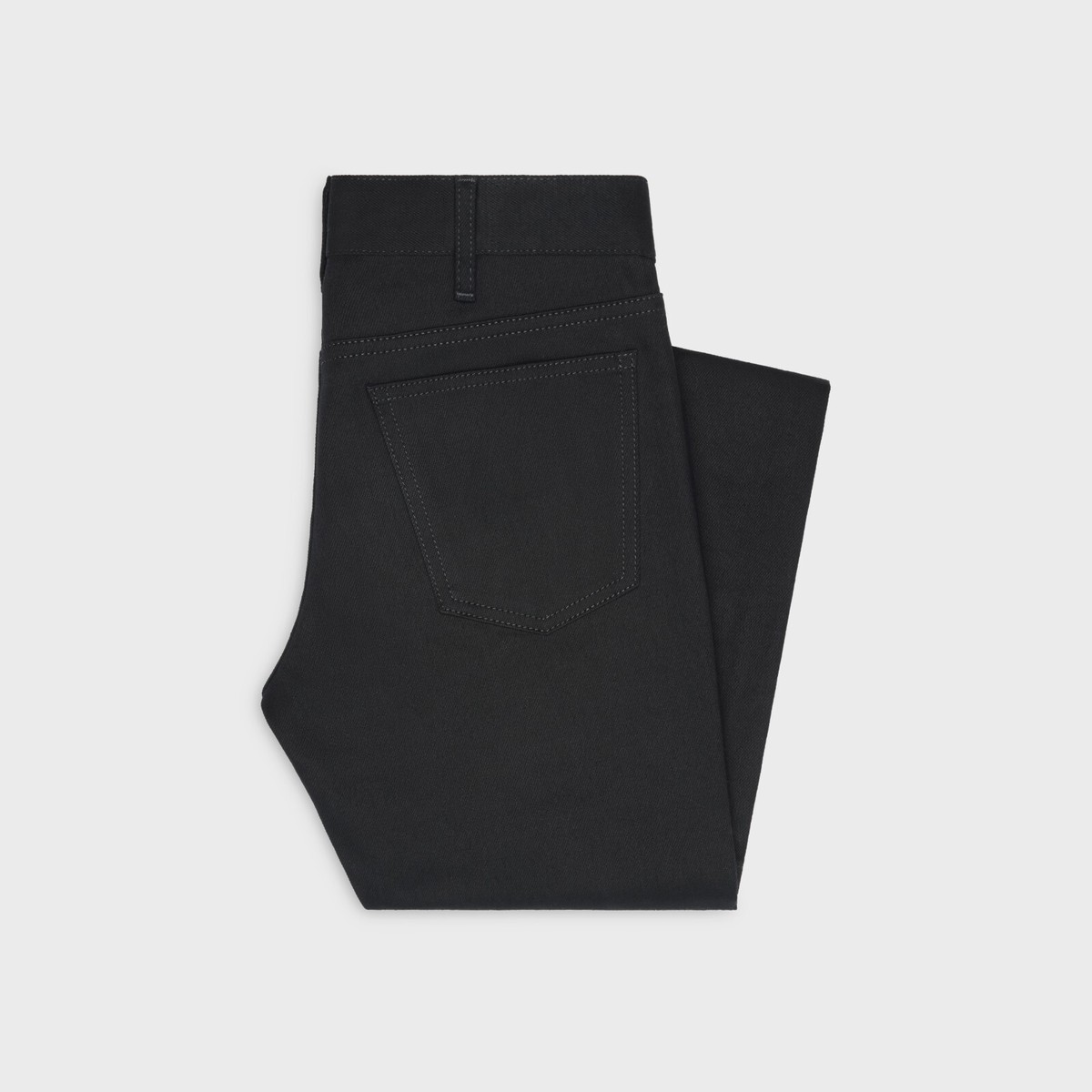 CELINE 890$ Neo Skinny Mid-rise Jeans In Pure Black Wash