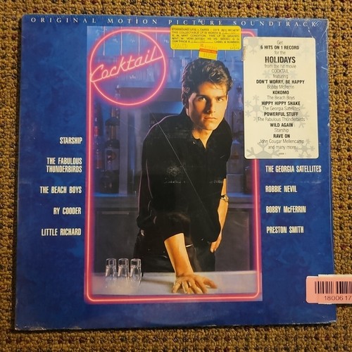 SEALED COCKTAIL SOUNDTRACK LP Record 1988 Elektra Record 60806-1 Tom Cruiz