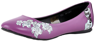 TUK Mitch O Connell UKULELE GIRL Flat Ballerinas Rockabilly Emo Slipper