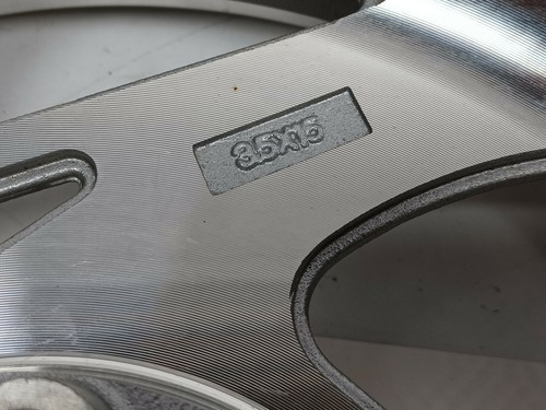 15" X 3-1/2" CFMOTO motorcycle or scooter 26 splined hub 3 blade custom wheel - Picture 10 of 12