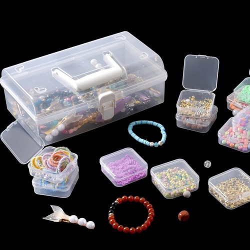 Douorgan Small Bead Storage Containers 24 Pieces Plastic 9.05"L x 5.31"W x 3.26" - Picture 6 of 8