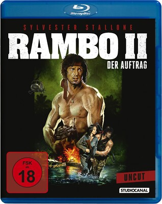 Sylvester Stallone RAMBO II Teil 2 DER AUFTRAG Uncut 1985 Richard Crenna BLU-RAY