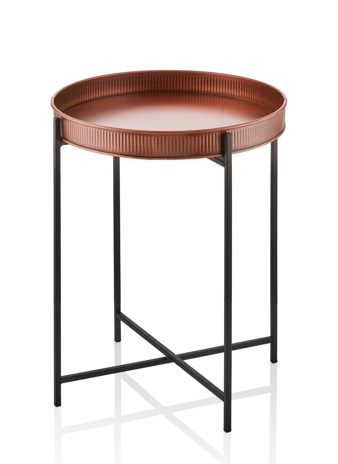 The Mia Copper Round Side Table