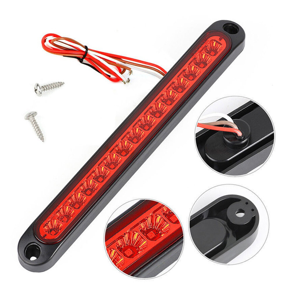 2pcs Car LED Brake Lights 15LED Car High Mount Rear Brake Light (Red