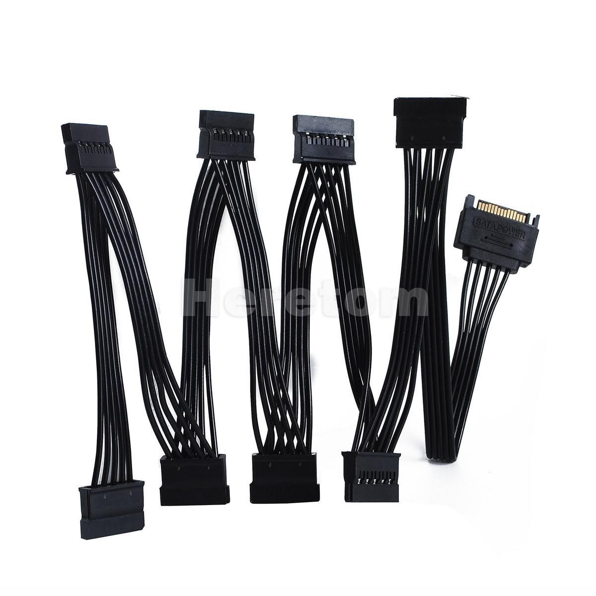 Cavo Splitter SATA Power 15 Pin – Maschio A 5/8/10/12 Femmine Per HDD/SSD - Foto 1