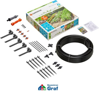 GARDENA Micro-Drip-System Start Set für Pflanzflächen bis 40m² /#86001298