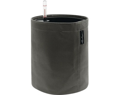 Pflanztopf Lechuza Trendcover Kunstleder Ø 23,2 cm H 27,2 cm anthrazit inkl. Erd