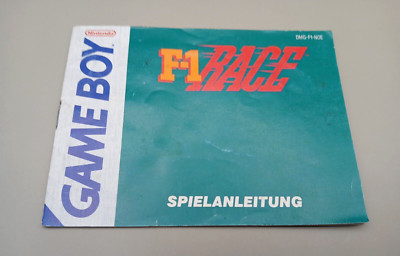 F-1 Race - Nintendo Game Boy Spiel Anleitung / Original Gameboy Classic  