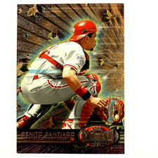 Benito Santiago 1997 Skybox Metal Universe Card #206 MLB Philadelphia Phillies