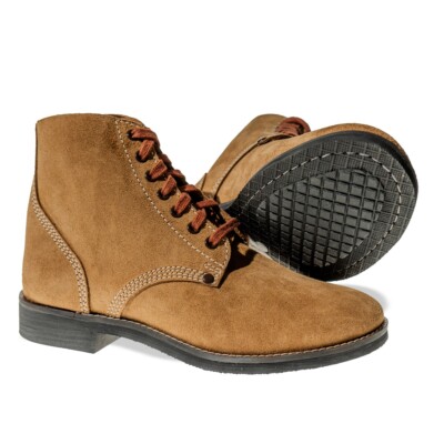 US Army ''Rough Out'' Boots - Suede Leather - WW2 American Reproduction - All Size