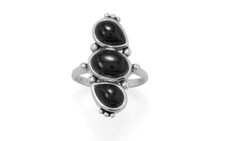 Multi Shape Black Onyx Ring