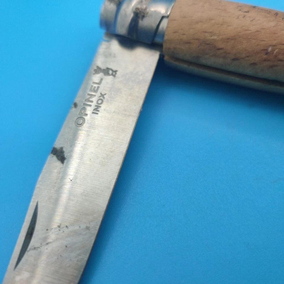 Opinel nº USADO Faca de aço inoxidável 07 INOX cabo de madeira - Imagem 4 de 4