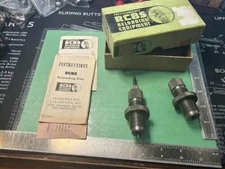 Vintage RCBS .22 Hornet Two Die Set marked D