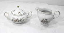 WINTERLING SCHWARZENBACH EMPRESS MARIA THERESIA SUGAR BOWL W/LID&CREAMER BAVARIA