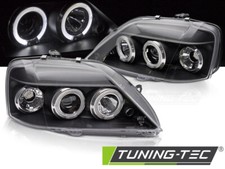 Scheinwerfer passend für Dacia Logan 04-08 Angel Eyes Schwarz