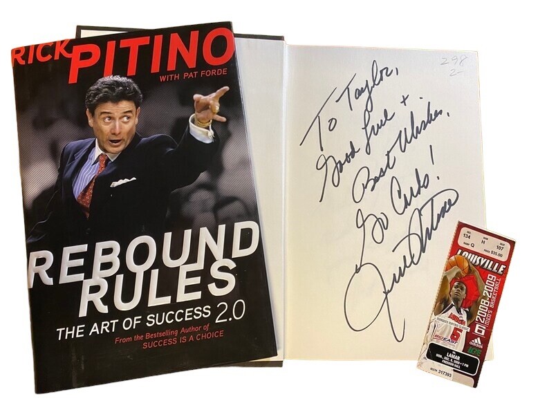 Rick Pitino Signed “Rebound Rules” Book! St John’s Ncaa Basketball Hof Coach!