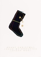 "Winterkleiderkarte \"Frohe Weihnachten, Merry Christmas\""