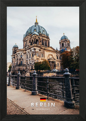 Berlin City Framed Wall Art Poster Canvas Print Picture