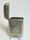 1874 Antique Victorian Sterling Silver Vesta Case Match Safe Striker Birmingham