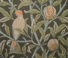 William Morris Fabric Bird And Pomegranate Cotton Curtain Upholstery Cushion Use