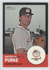 2012 Topps Heritage Minor League Edition Black Border 22/96 Matt Purke #155 2d7