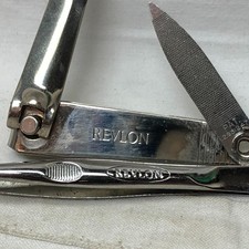 2 Vintage Revlon Manicure Nail Trimmer and Tweezers