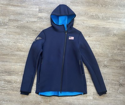 Nike USATF Track & Field Jacket Therma-Fit USA Full Zip Sphere Womens L Olympics