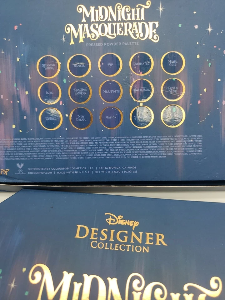 colour pop Disney Midnight Masquerade Pressed Powder Pallette New - Image 4 of 4