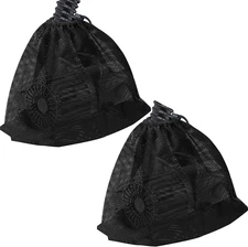 2 Pcs 12.2" X 15.9" Pump Barrier Bag, Pond Pump Filter Bag, Black Media Bag Larg