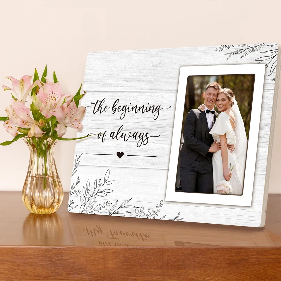 Regalos de compromiso para parejas 2025, marco de fotos de compromiso para sus mujeres, Br... Foto 4 de 4