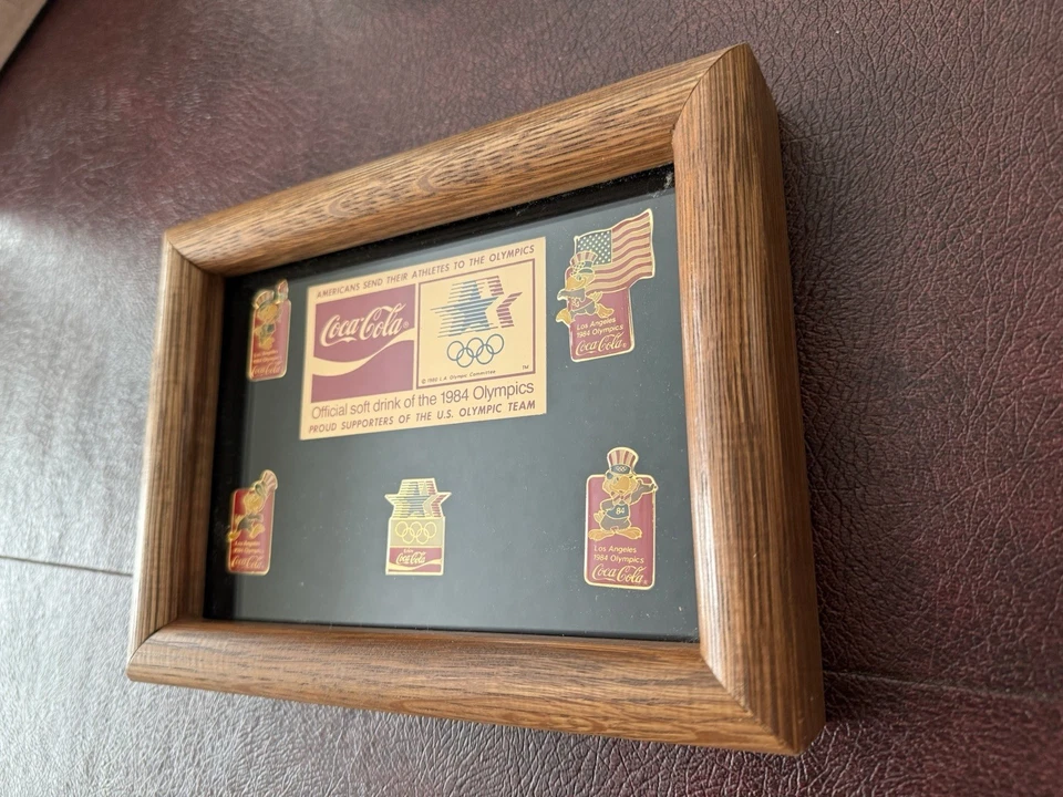 Vintage Coca Cola Olympic 1984 Pin Set *Brand New* from sealed factory Case - Image 2 of 4