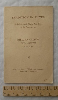 1956 Tradition in Silber Ausstellung drei Dienste Diplom Galerie Königliche Akademie