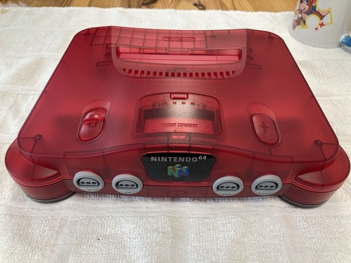 Nintendo 64 Wassermelonenrot Konsole Pal N64 Funtastic *sehr guter Zustand*