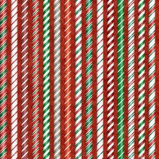 Quilting Treasures - Holly Jolly - Candy Cane Stripe - Red, Fabric BTY