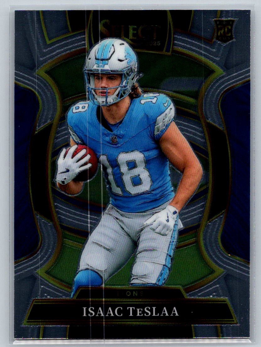 2025 ISAAC TESLAA PANINI SELECT NFL #70 CONCOURSE ROOKIE RC CARD DETROIT LIONS