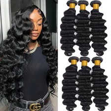 30 40 Inch Loose Deep Wave Bundles Brazilian 1/3/4 Bundle Human Hair Extensions