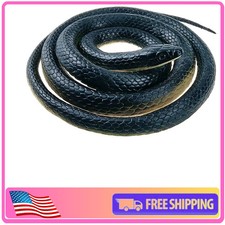 Realistic 50 Inch Rubber Mamba Snake Toy Garden Prop Prank Decoration