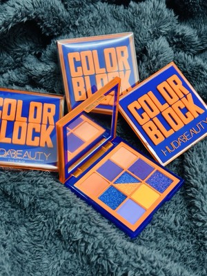 HUDA Beauty Color Block Lidschattenpalette - Orange und Lila - GRATISPROBE 