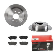 BREMBO BREMSSCHEIBEN Ø239MM + BREMSBELÄGE HINTEN FÜR HONDA CRX III CIVIC V VI 