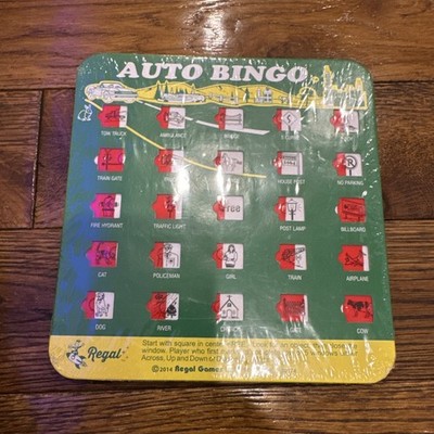 4 Regal Games Auto Interstate Highway Travel Bingo Card Games