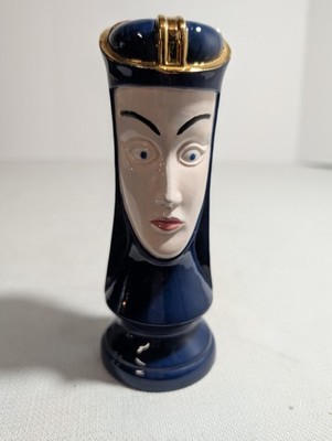 VTG Duncan QUEEN Large 7'' Chess Game Piece Hand Painted MCM Medieval Decor