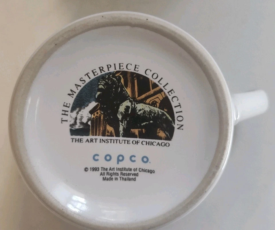 Frank Lloyd Wright Stained Glass Design 4 Small Mugs 1993 Art Institute Chicago - Image 4 of 4