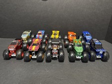 Lot of 10 Hot Wheels Monster Jam Diecast Trucks 1:64 Gently Used