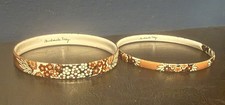 Vtg Michaela Frey Bangle Bracelet Set Signed ...