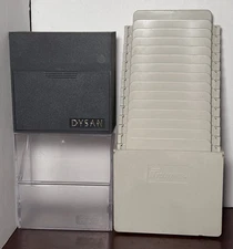 3 Piece Vintage 3.5" Floppy Plastic Storage Box Organizers