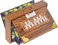 Shruti Box Teak Wood Dimensions 15" X 10" X 3" Inches  440 Hz, Tone...